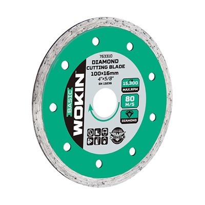 DISCO DIAMANTATO A CORONA LISCIA 2,4MM WOKIN