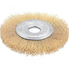 SPAZZOLA ACCIAIO CIRCOLARE + FORO 125MM  WOKIN